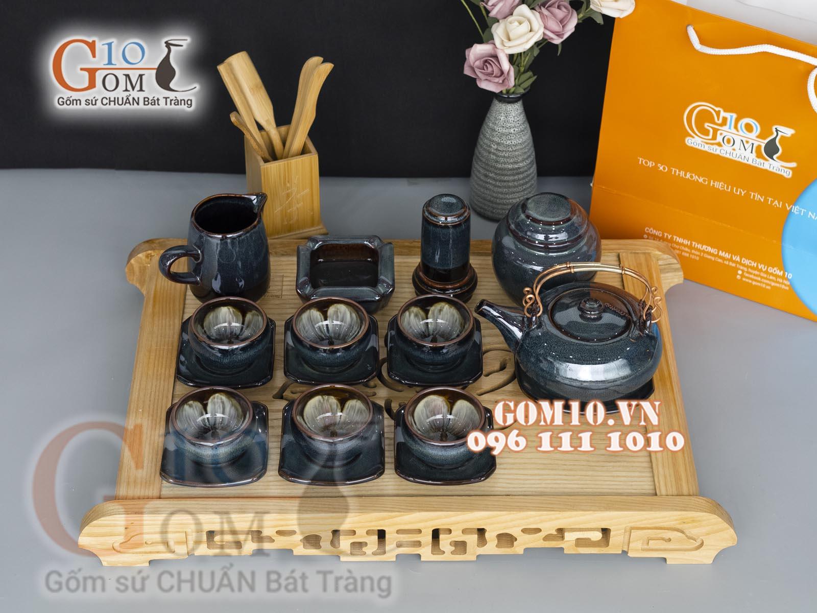 Ấm chén men hỏa biến