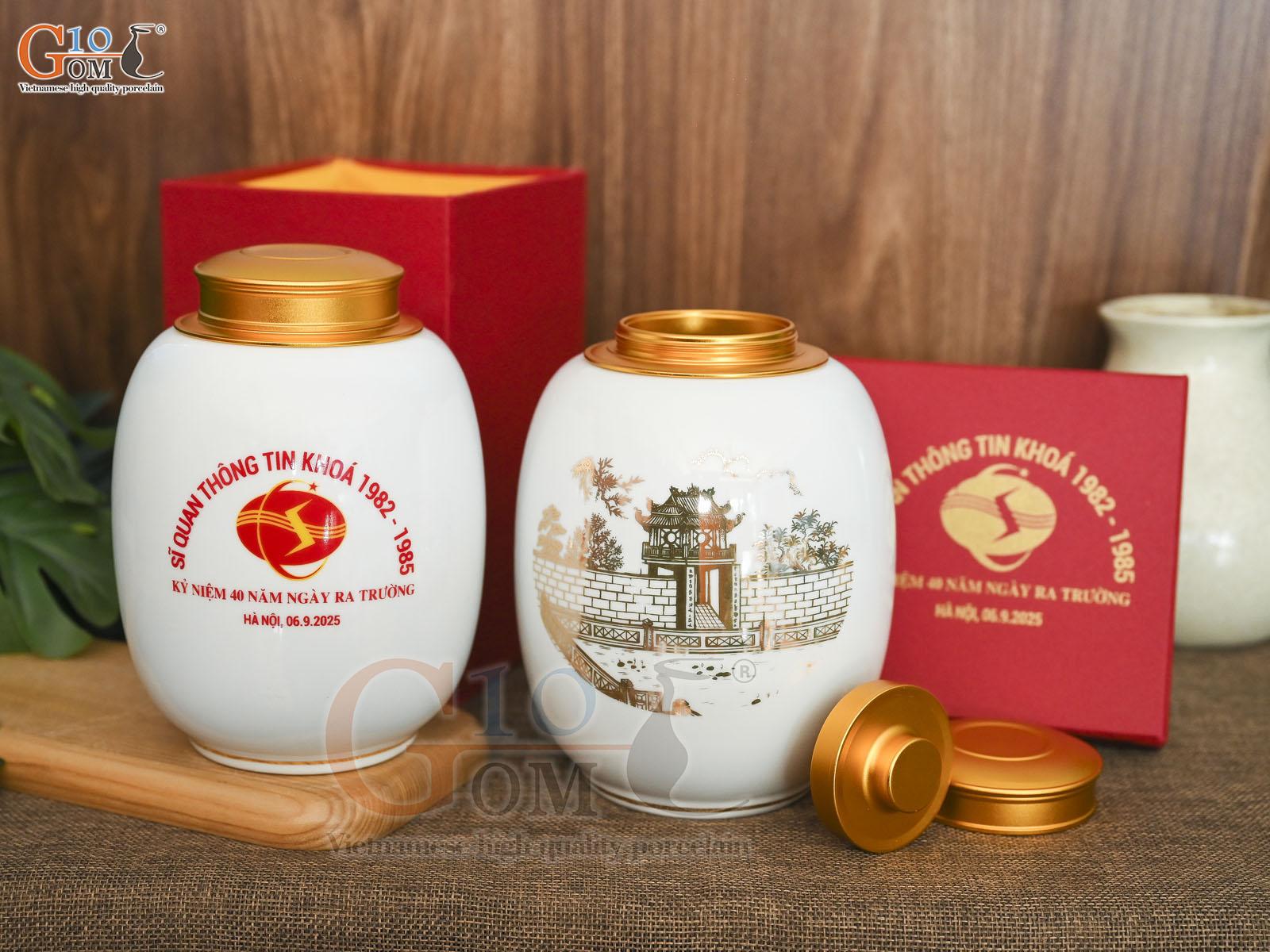 Gốm sứ gia dụng in logo