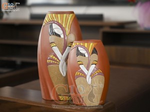 Lọ hoa Gốm đất đỏ