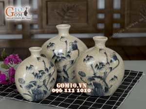 Lọ hoa men rạn