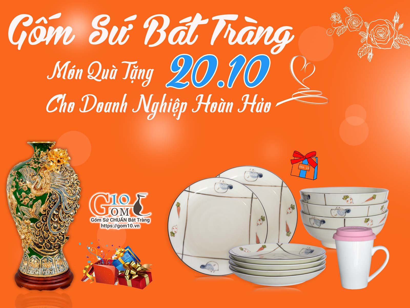 Quà Tặng Gốm Sứ 20/10 Cho Doanh Nghiệp