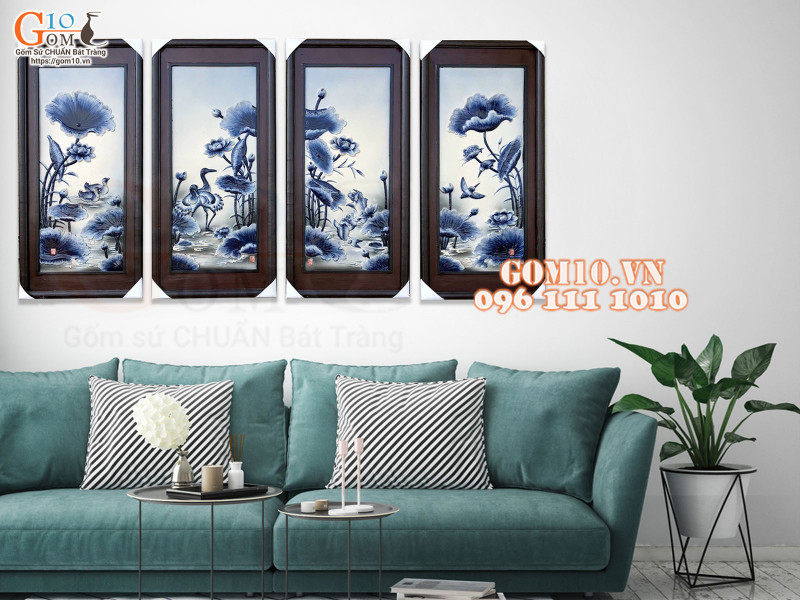 Điểm đặc biệt của tranh gốm sứ Bát tràng không phải ai cũng biết