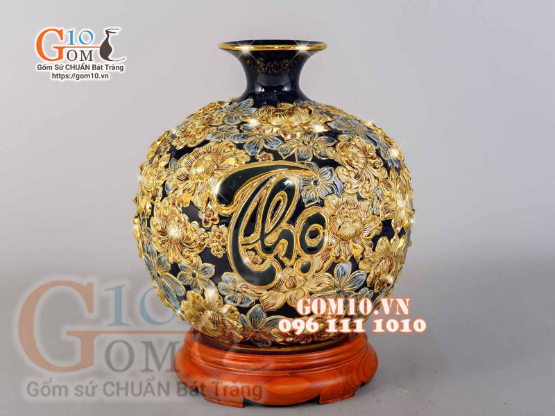 Ý nghĩa phong thủy của họa tiết Hoa Phù Dung trên các sản phẩm gốm sứ Bát Tràng