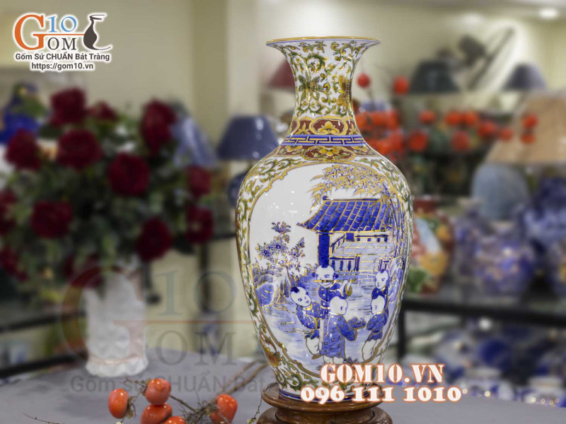 Điểm danh các mẫu bình phong thủy gốm sứ Bát Tràng vạn người mê