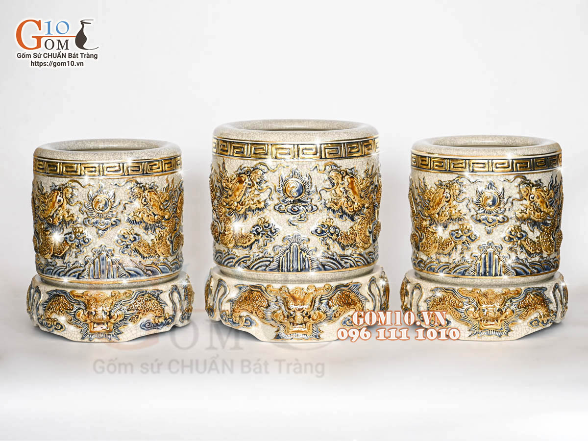 Đồ thờ cúng gia tiên vẽ vàng 24k ĐẲNG CẤP - SANG TRỌNG