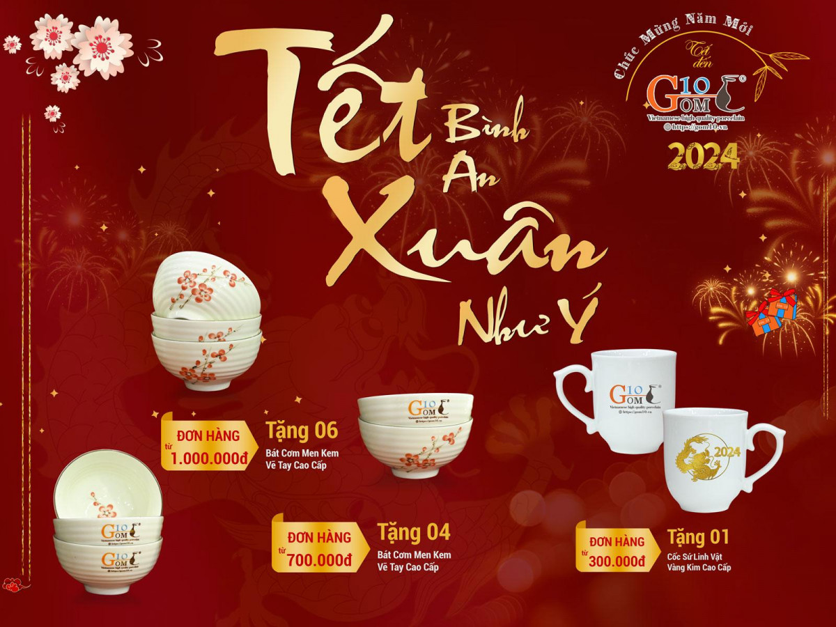 TẾT BÌNH AN - XUÂN NHƯ Ý CÙNG GỐM 10