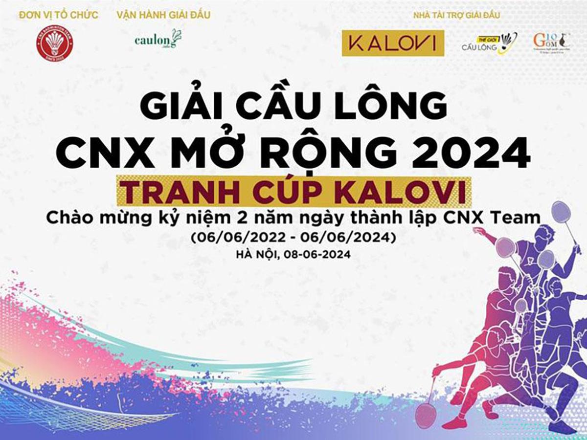 Gốm 10 - Nhà tài trợ đồng hành Giải Cầu Lông CNX mở rộng 2024 tranh cúp KALOVI