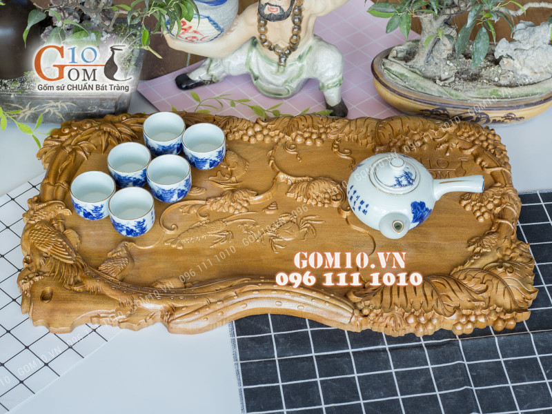Khay trà gỗ bền đẹp - Tạo sự khác biệt cho riêng bạn