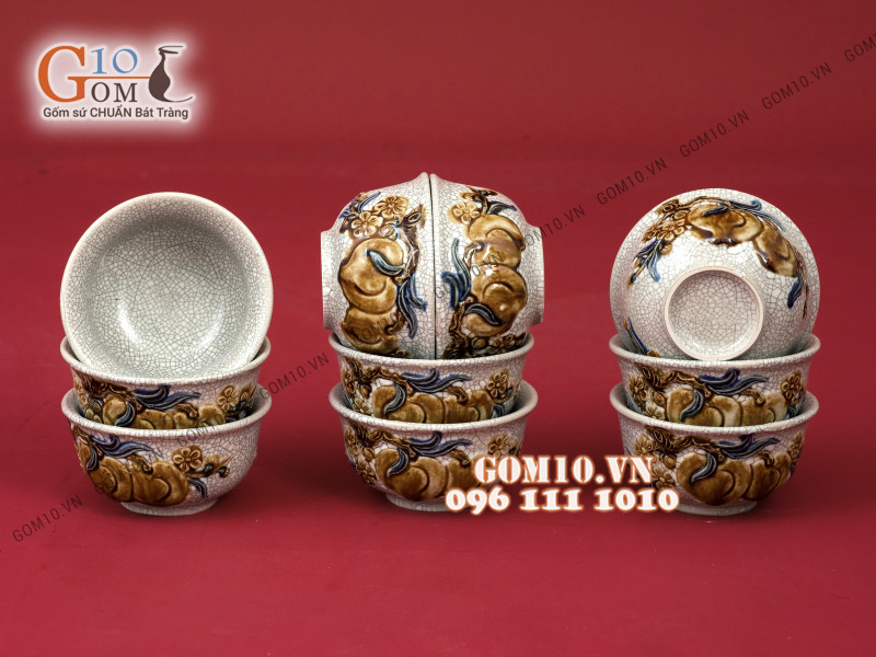 Có nên sử dụng Bát cơm thờ cúng chất liệu gốm sứ 