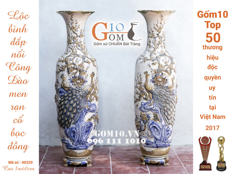 Mẫu Lục Bình Bát Tràng đẹp