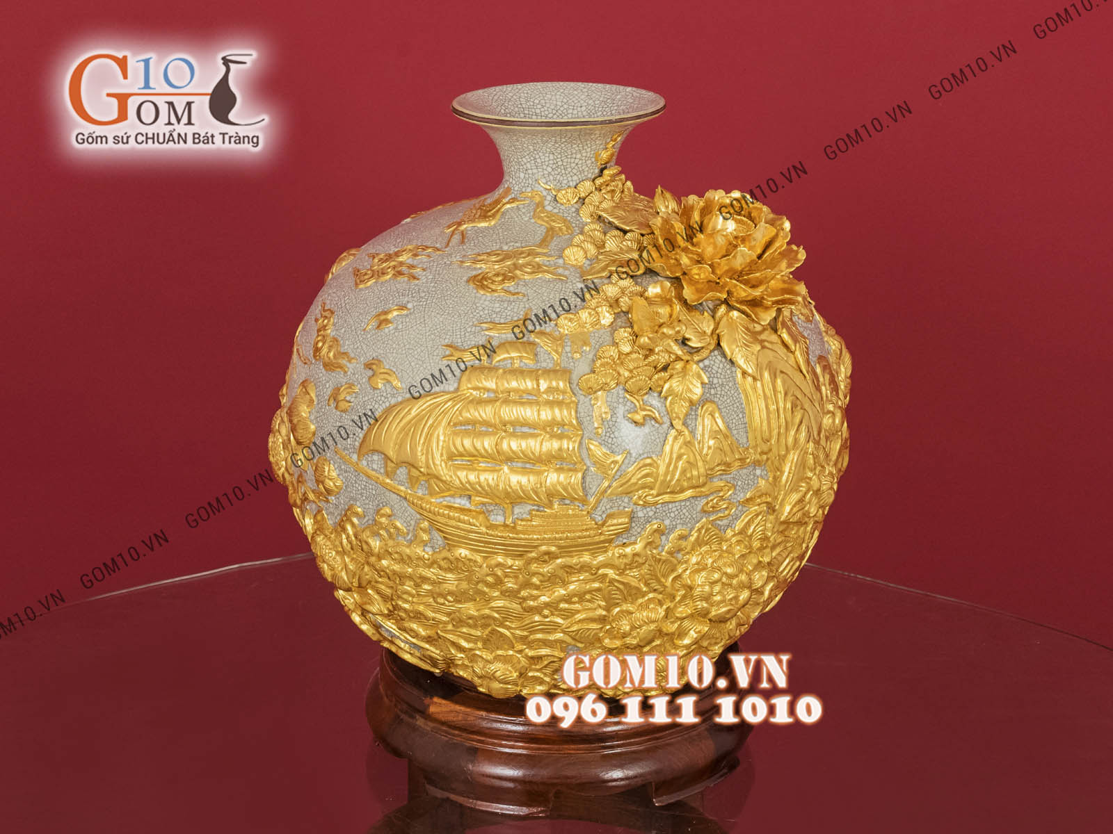 Phân Biệt Giữa Gốm Sứ Bát Tràng Vẽ Vàng Và Dát Vàng