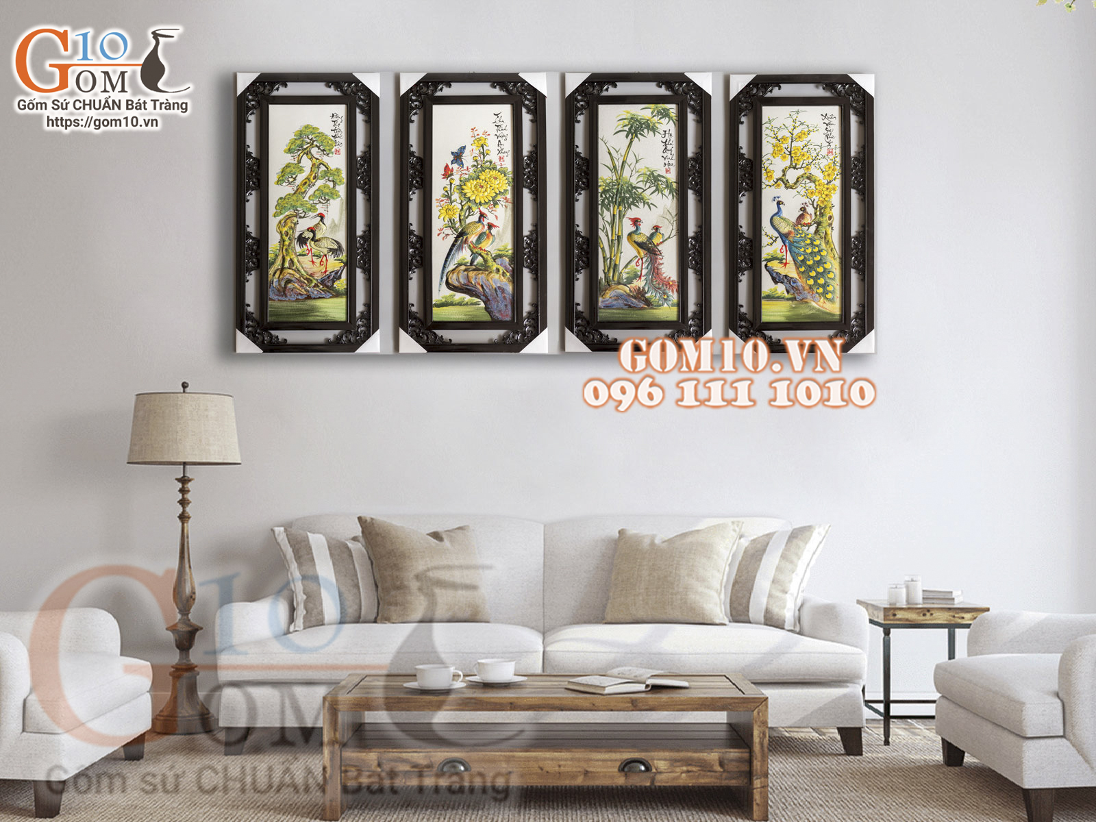 Tranh Tứ Quý, ý nghĩa và cách treo tranh Tứ Quý theo đúng phong thủy