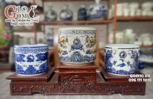 Giới Thiệu 3 Loại Bát Hương Bát Tràng: Men Lam, Men Rạn, Vẽ Vàng – Gốm 10