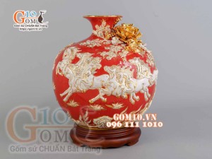 Mẫu Bình Hút Tài Lộc Cho Người Mệnh Hỏa “Khai Phú Quý, Kích Vượng Tài”