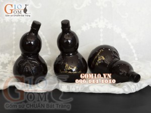 Nậm rượu gốm sứ Bát Tràng in logo thương hiệu