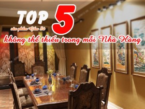 TOP 5 sản phẩm Gốm Sứ không thể thiếu trong mỗi nhà hàng