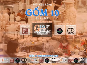 Hơn 200 VĐV đăng ký tham dự giải Cầu lông Gốm 10 lần thứ I năm 2022