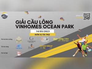 Gốm 10 hân hạnh là nhà tài trợ Kim Cương đồng hành với Giải đấu Cầu Lông Vinhomes Ocean Park 2023