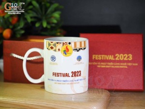 Gốm 10 hoàn thành hợp đồng hàng nghìn Cốc Sứ in logo quà tặng cho sự kiện Festival 2023