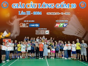 Giao Lưu Cầu lông Gốm 10 lần III năm 2024 với sự góp mặt của 400 VĐV