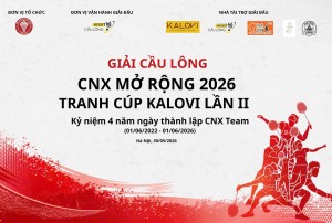 Gốm 10 - Nhà tài trợ đồng hành Giải Cầu Lông CNX mở rộng 2026 tranh cúp KALOVI Lần II