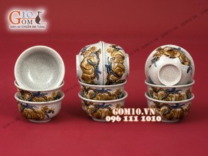 Có nên sử dụng Bát cơm thờ cúng chất liệu gốm sứ 