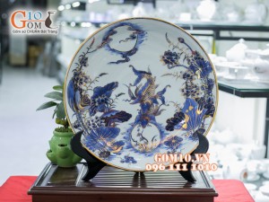 Đĩa trang trí Bát Tràng sản phẩm gốm sứ quà tặng cao cấp