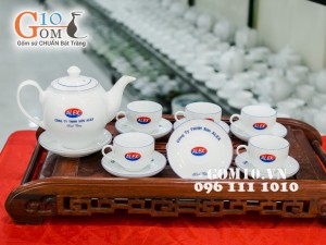 Top Những Mẫu Ấm Chén Trà In Logo Bát Tràng Làm Quà Tặng Cao Cấp, Giá Rẻ, Chất Lượng