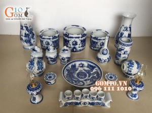 Đồ thờ cúng bằng gốm sứ Bát Tràng đẹp