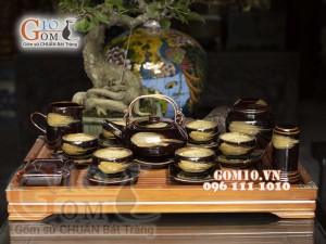 Ấm chén men hỏa biến Bát Tràng – Nét Đẹp Phong Phú Của Lửa