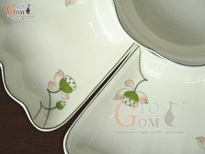  Bộ hoa mặt trời men kem vẽ Đài Sen 45cm,15 chi tiết 