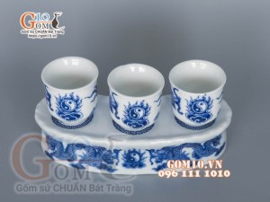  Kỷ thờ cong Phúc lộc Thọ 3 chén