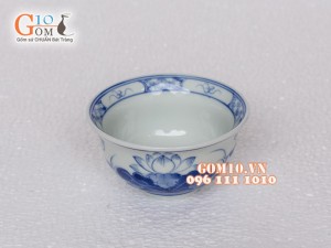 Bát thờ men dong cổ vẽ Sen