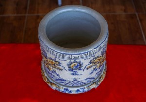 Bát hương men rạn nổi phi 18cm