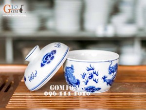 Bát nắp to vẽ rồng