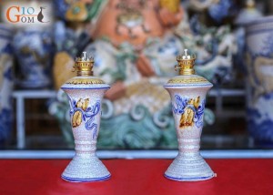 Đèn Dầu Men Rạn Nổi 