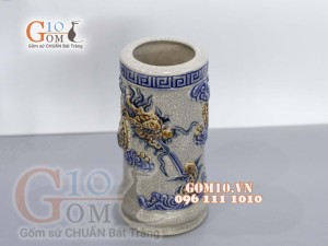 Ống hương men rạn nổi cao 20cm