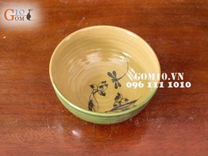 Bát cơm chuồn chuồn sen