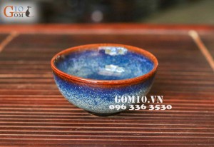 Bát cơm men xanh sóng biển