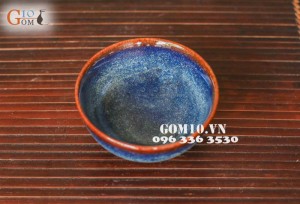 Bát cơm men xanh sóng biển