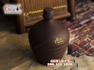 Nậm rượu gốm Bát Tràng 1L