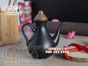 Ấm mắm cao men gốm