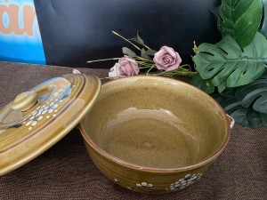 Âu cơm Hoàng Thổ họa tiết Hoa Đào, đường kính 20cm