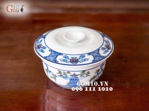 Âu cơm vẽ cảnh Hà Nội 18cm