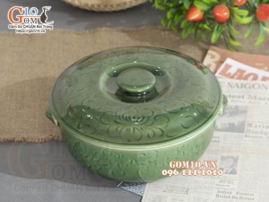 Âu cơm xanh đồng, đường kính 16cm
