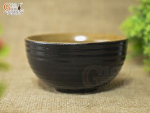 Bát cơm men gốm vàng