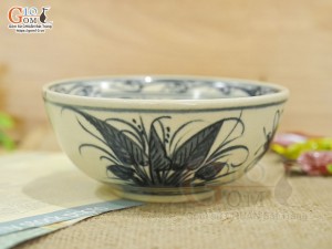 Bát cơm vẽ chuồn chuồn lá khoai