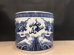 Bát hương Phúc Lộc hoạ tiết Rồng đường kính 35cm 