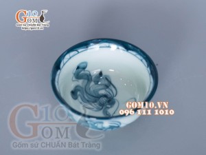 Bát mắm họa tiết Rồng Phượng Hóa 