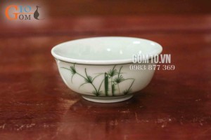 Bát mắm họa tiết vẽ Cỏ